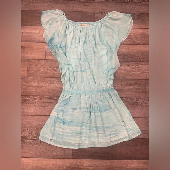 Teal Tie-Dye Breezy Dress/Swim Cover-Up - Small by Gypsy 05 - Picture 1 of 7